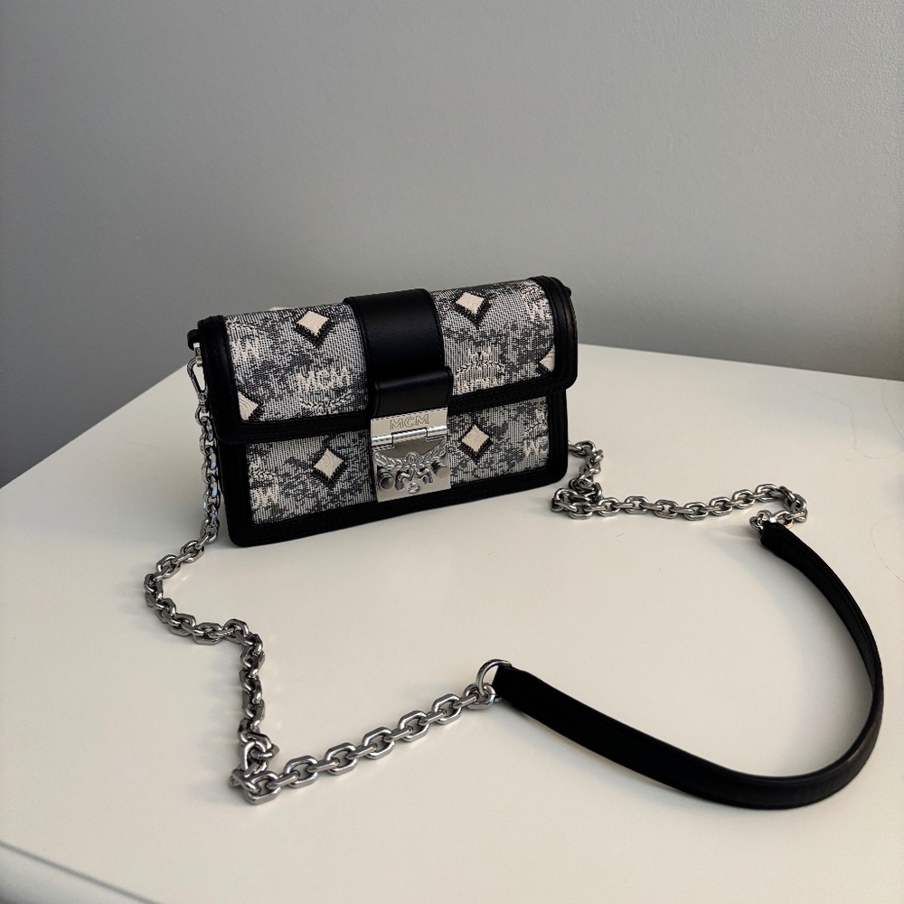 MCM Tracy Crossbody in Vintage Monogram Jacquard